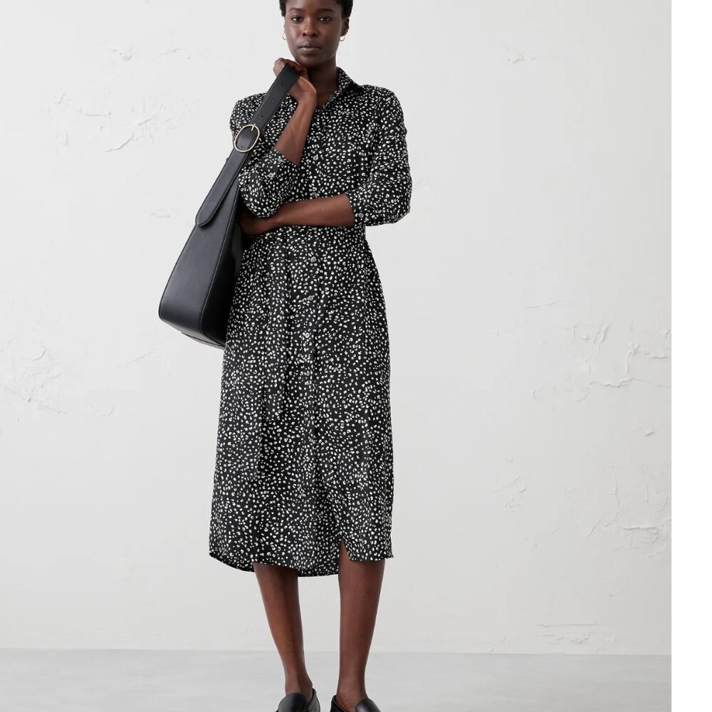 Banana Republic Tie Waist Midi Dress - Picture 3 of 3